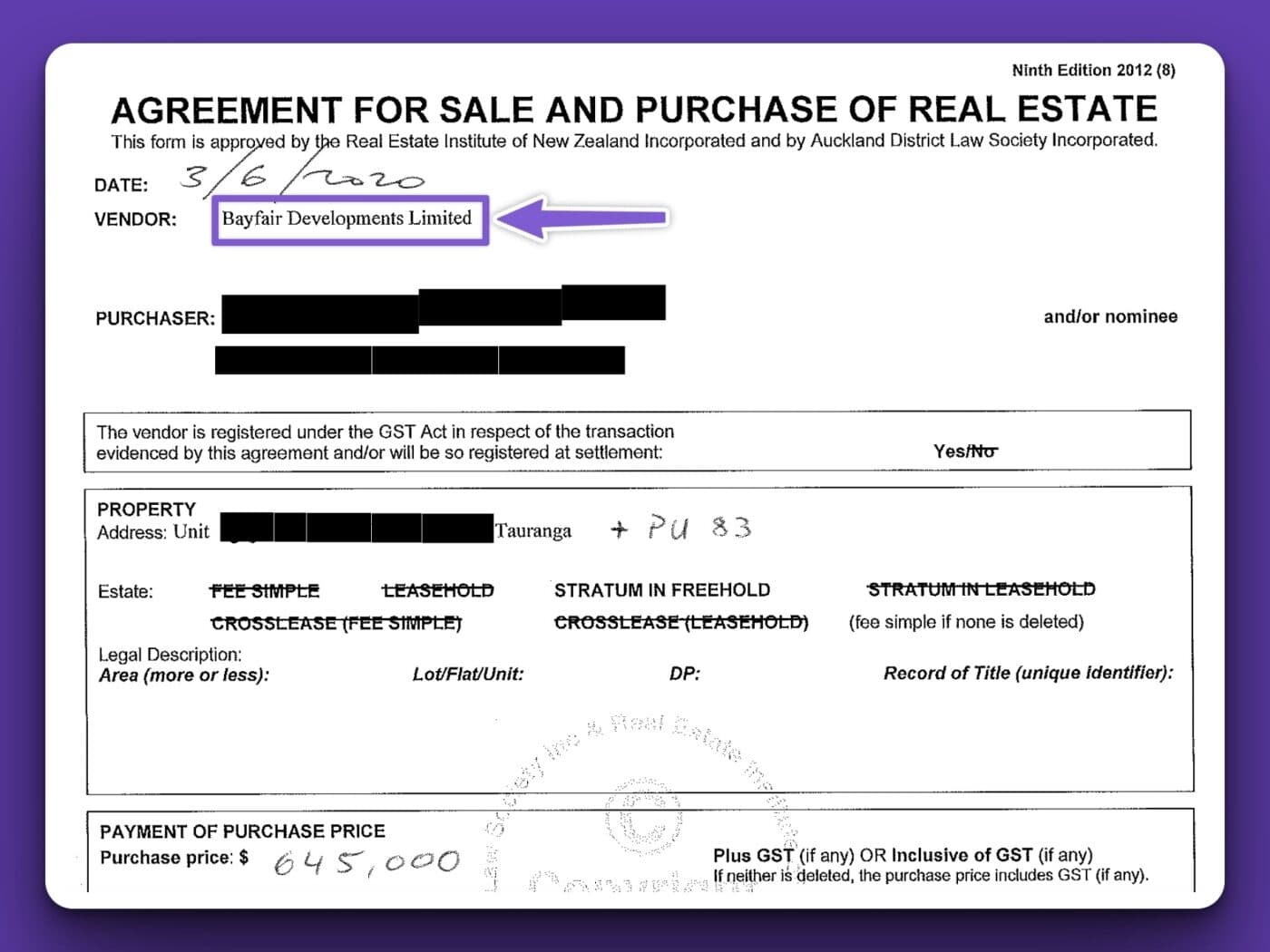 Bayfair development on the SP
