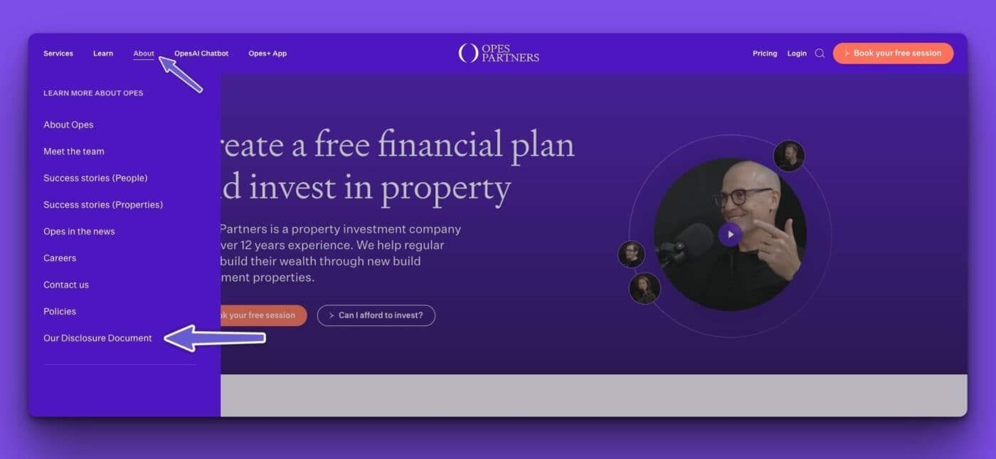 Our disclosure document