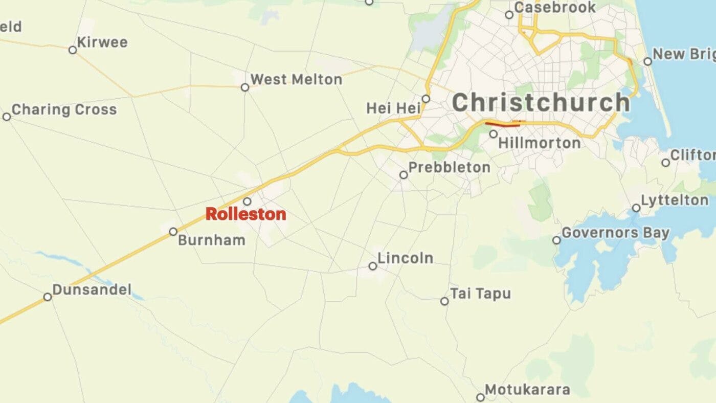 Rolleston map