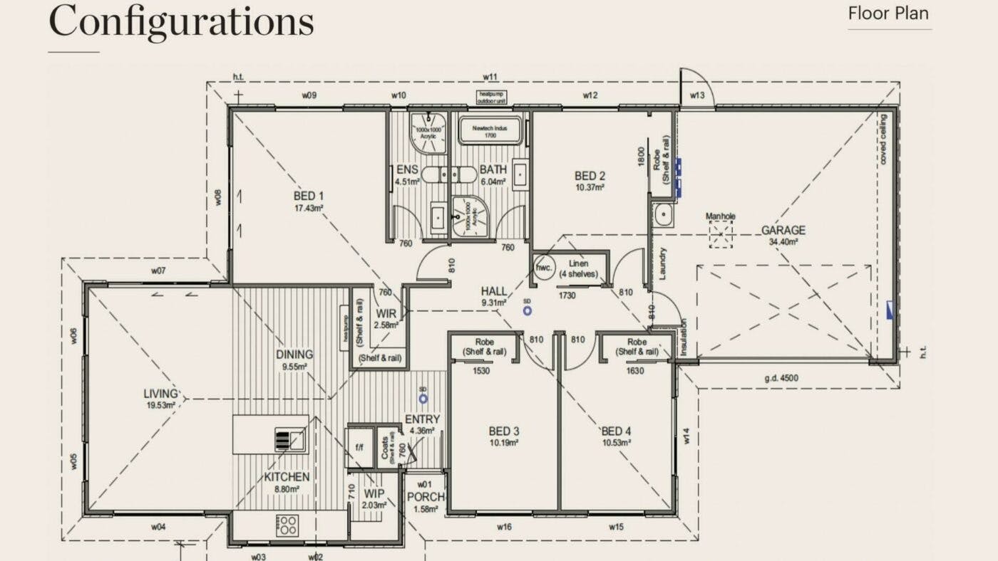 Rolleston property floor plan