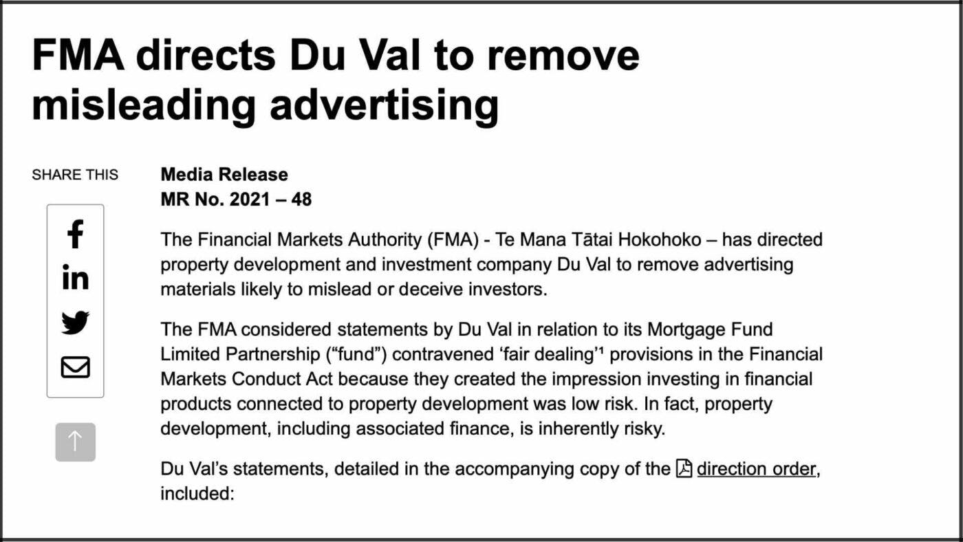 Du Val advertising