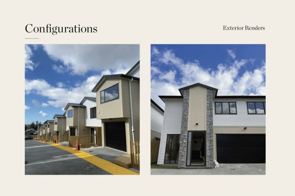 Colwill Road, Auckland - configurations