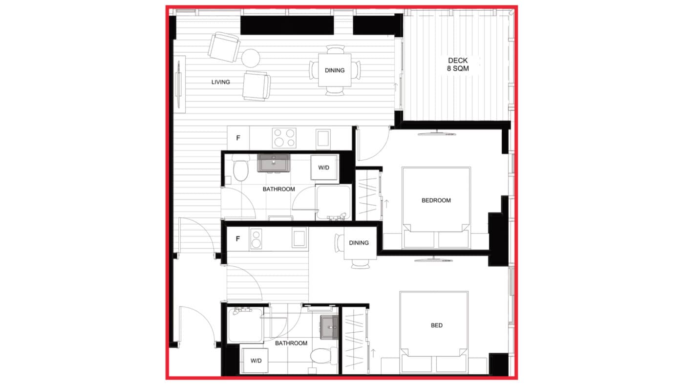 Dual Keystudio Layout Are dual-key apartments a good investment? | Opes Partners